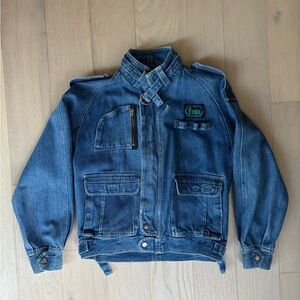 Women’s Blue Cargo Denim Jacket